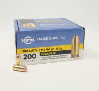 Prvi PPU 380 Auto Ammunition PPH380M 94 Grain
