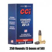 CCI Standard Velocity 22 Long Rifle 40 Grain 250