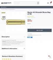 Nosler 6 5 Grendel Brass Bag of 50