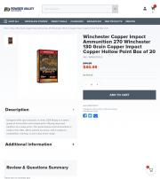 Winchester Ammunition 270 Winchester 130 Grain