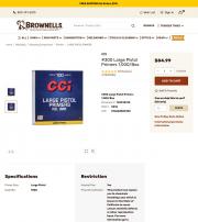 CCI LARGE PISTOL PRIMERS