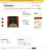 FEDERAL PREMIUM GOLD MEDAL SMALL PISTOL PRIMERS