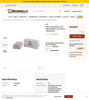 CCI SMALL RIFLE MILITARY PRIMERS FOR 5 56MM NATO