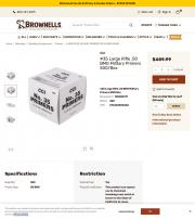 CCI LARGE RIFLE MILITARY PRIMERS FOR 50 BMG AMMO