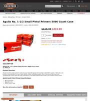 Aguila No 1 1 2 Small Pistol Primers 5000 Count