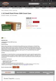 1 1 2 Small Pistol Primer 5000 Count Case