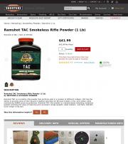 Ramshot TAC Smokeless Rifle Powder 1 Lb