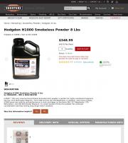 Hodgdon H1000 Smokeless Powder 8 Lbs