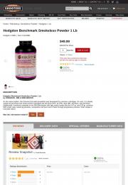 Hodgdon Benchmark Smokeless Powder 1 Lb