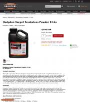 Hodgdon Varget Smokeless Powder 8 Lbs