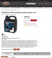 VihtaVuori N555 Smokeless Rifle Powder 8 Lb