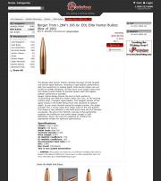 Berger 7mm 284 195 Gr EOL Elite Hunter Bullets