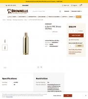 HORNADY 6 5 PRC UNPRIMED BRASS CASE 6 5MM PRC