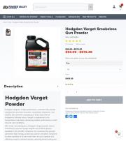 Hodgdon Varget Smokeless Gun Powder 8