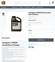 Hodgdon H1000 Smokeless Gun Powder 8