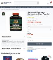 Ramshot Magnum Smokeless Gun Powder 1