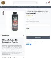Alliant Reloder 22 Smokeless Gun Powder 1