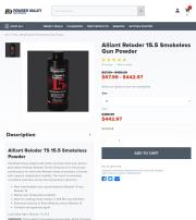 Alliant Reloder 15 5 Smokeless Gun Powder 8