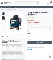 Vihtavuori N555 Smokeless Gun Powder 1