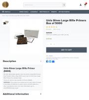 Unis Ginex Large Rifle Primers Box of 5000