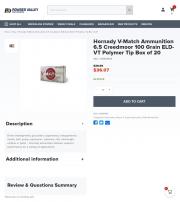 Hornady Ammunition 6 5 Creedmoor 100 Grain ELD