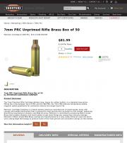 7mm PRC Unprimed Rifle Brass Box of 50