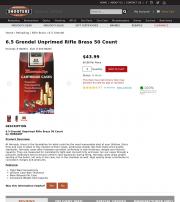6 5 Grendel Unprimed Rifle Brass 50 Count