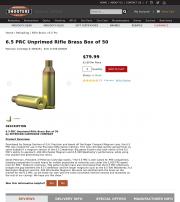 6 5 PRC Unprimed Rifle Brass Box of 50