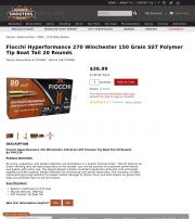 Fiocchi Hyperformance 270 Winchester 150 Grain