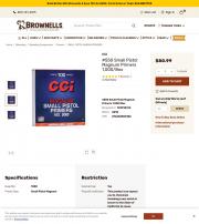 CCI SMALL PISTOL MAGNUM PRIMERS 550 SMALL PISTOL