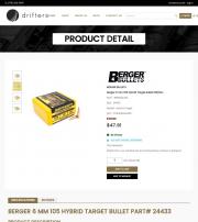 Berger 6 mm 105 Hybrid Target Bullet 100 Box