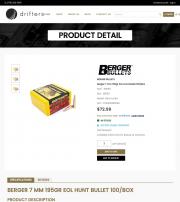 Berger 7 mm 195 EOL Hunt Bullet 100 Box