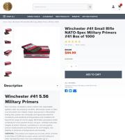 Winchester 41 5 56 Military Primers 1000 Count