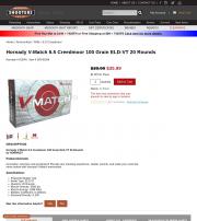 Hornady V Match 6 5 Creedmoor 100 Grain ELD VT