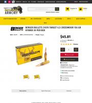 Berger Bullets 31070 Target 6 5 Creedmoor 156 gr