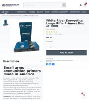 White River Energetics Large Rifle Primers Box