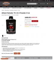 Alliant Reloder TS 15 5 Powder 8 Lb