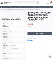 Remington Ammunition 270 Winchester 150 Grain
