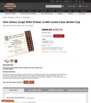 Unis Ginex Large Rifle Primer 5 000 Count Case