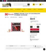 Hornady 17016 NXT 17 Cal 172 15 50 gr Ballistic