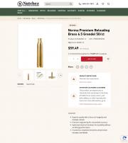 Norma Premium Reloading Brass 6 5 Grendel 50 ct