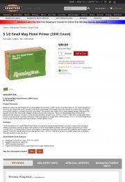 5 1 2 Small Mag Pistol Primer 1000 Count