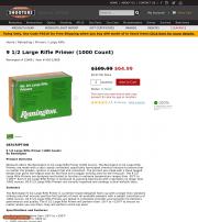 9 1 2 Large Rifle Primer 1000 Count