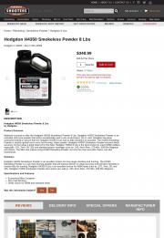 Hodgdon H4350 Smokeless Powder 8 Lbs
