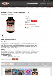 Hodgdon Varget Smokeless Powder 1 Lb