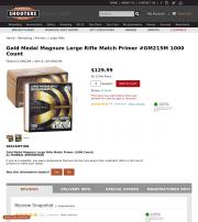 Gold Medal Magnum Large Rifle Match Primer