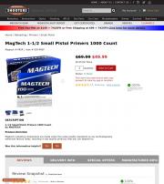MagTech 1 1 2 Small Pistol Primers 1000 Count
