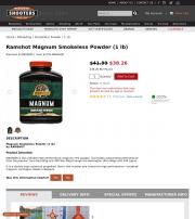 Ramshot Magnum Smokeless Powder 1 lb