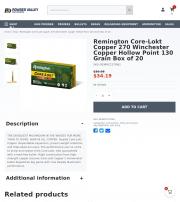 Remington Ammunition 270 Winchester Copper