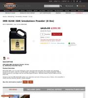 IMR 8208 XBR Smokeless Powder 8 lbs